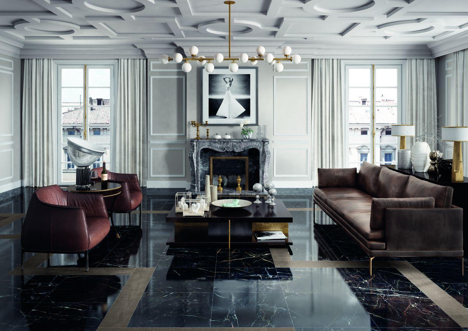 Gresie portelanata Elements Lux - Keope Living amenajat cu gresie lucioasa - Elements Lux - Port Laurent