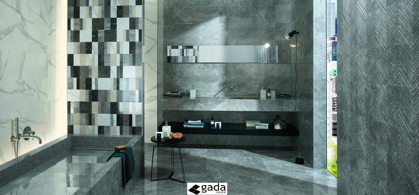 Baie_amenajata_cu_faianta_lucioasa_aspect_marmura_RomaClassic_GrigioSuperiore_Statuario_GrigioSuperiorePeak_FramesInserto_30