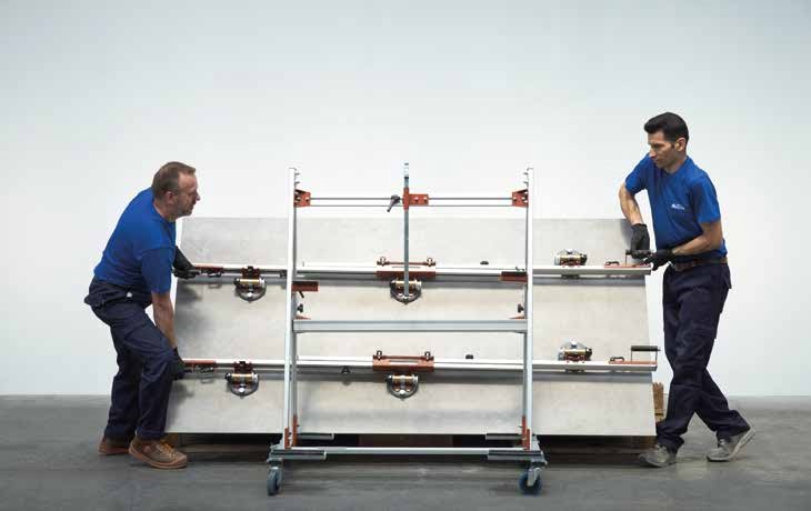 Placi portelanate dimensiuni mari Keope Manipulare placi mari portelanate Plus