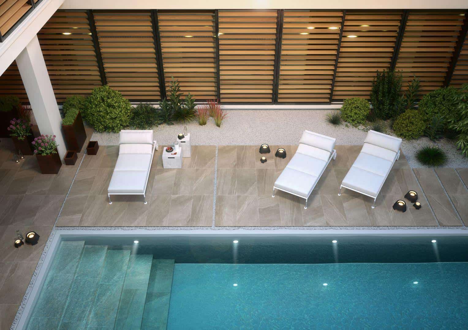 Zona piscina amenajata cu gresie 2 cm grosime _Supergres