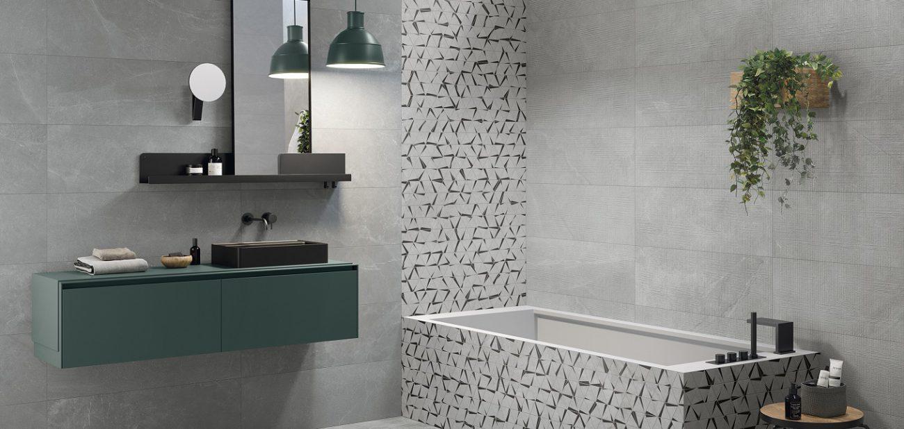 Baie amenajata cu gresie si faianta italia Gada Pavimenti