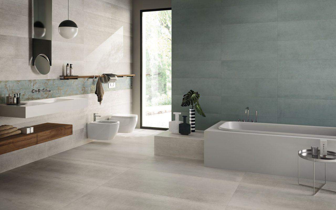 Amenajare baie cu faianta si gresie Met.All Supergres Italia