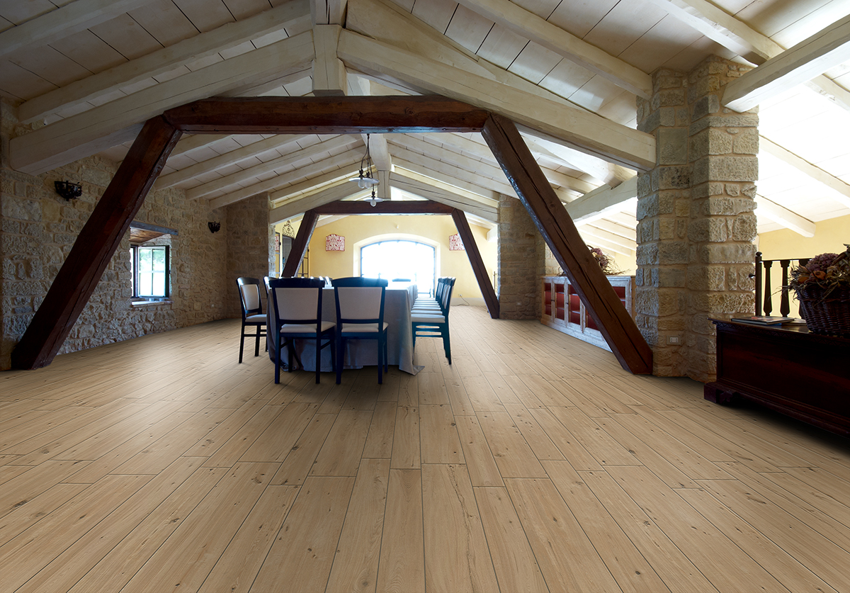 Pardoseala cu gresie portelanata tip parchet 