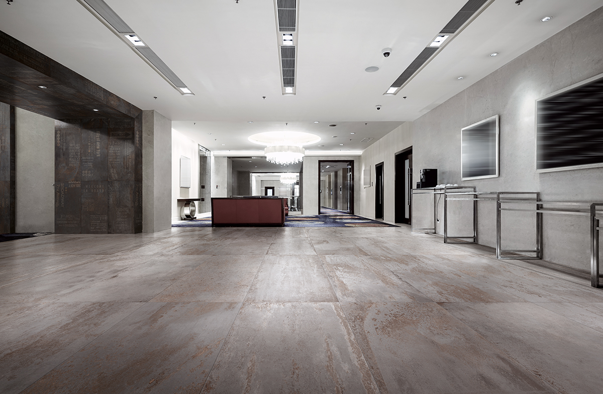 Gresie portelanata aspect metal EK 