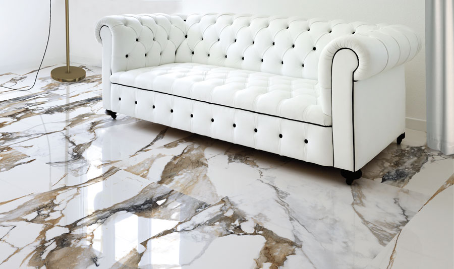 Gresie living tip Calacatta Gold 