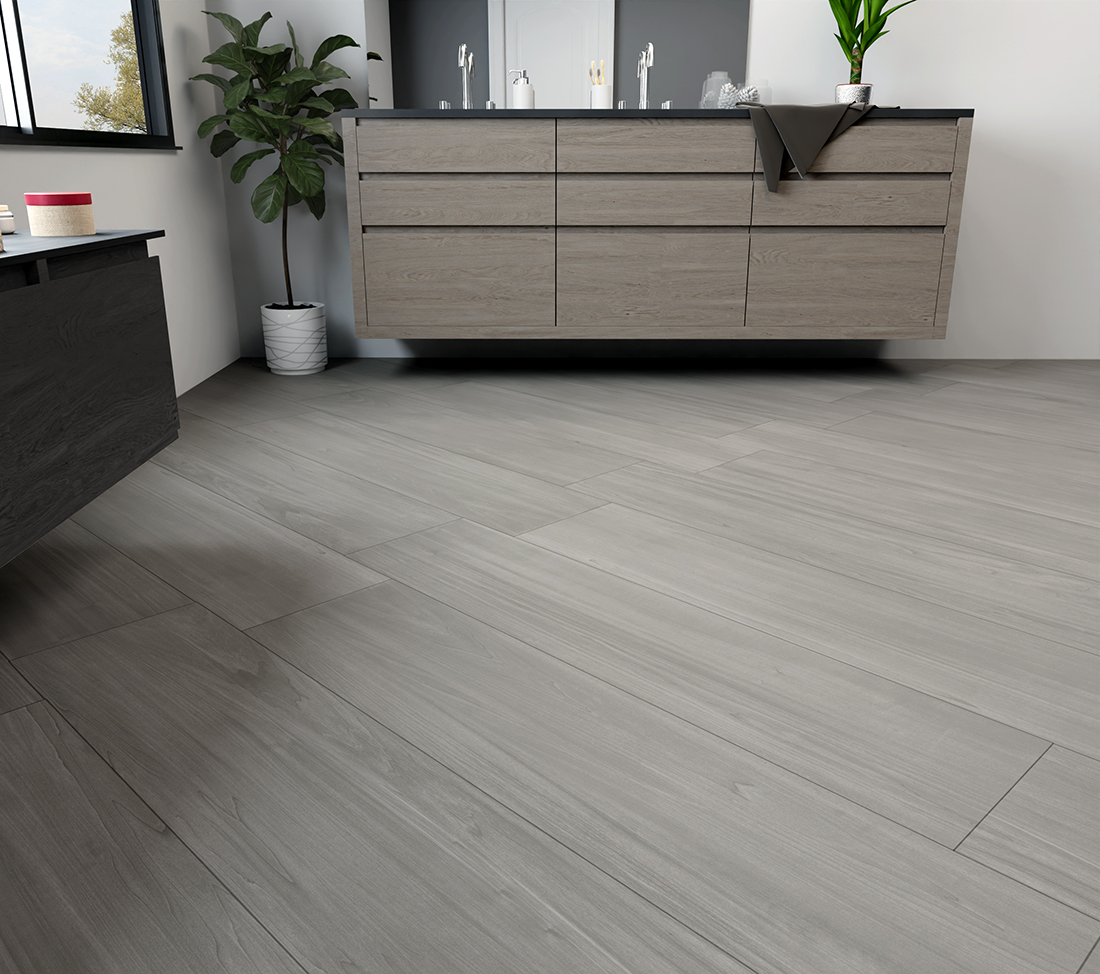 Amenajare cu gresie tip parchet EK 