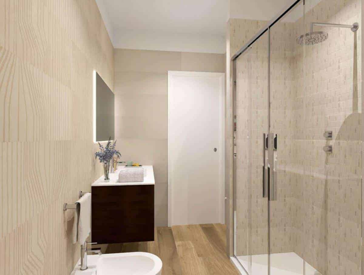 Gresie si faianta baie moderna 