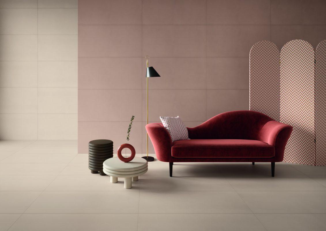 Living cu Gresie Portelanata Uni E.D. Paint