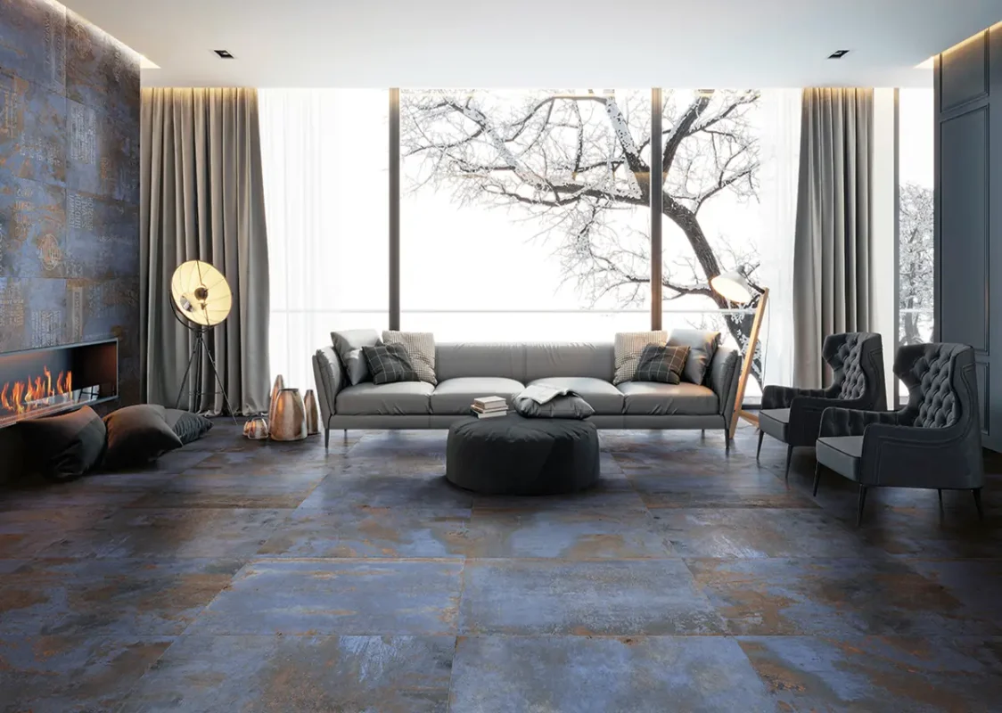 Amenajare-living-cu-gresie-flatiron-amb-blue-Ek-Gada-Ceramic