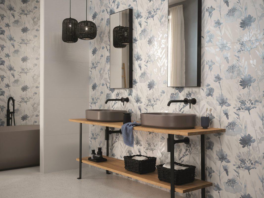 Baie Moderna cu Faianta Decorata Milano M