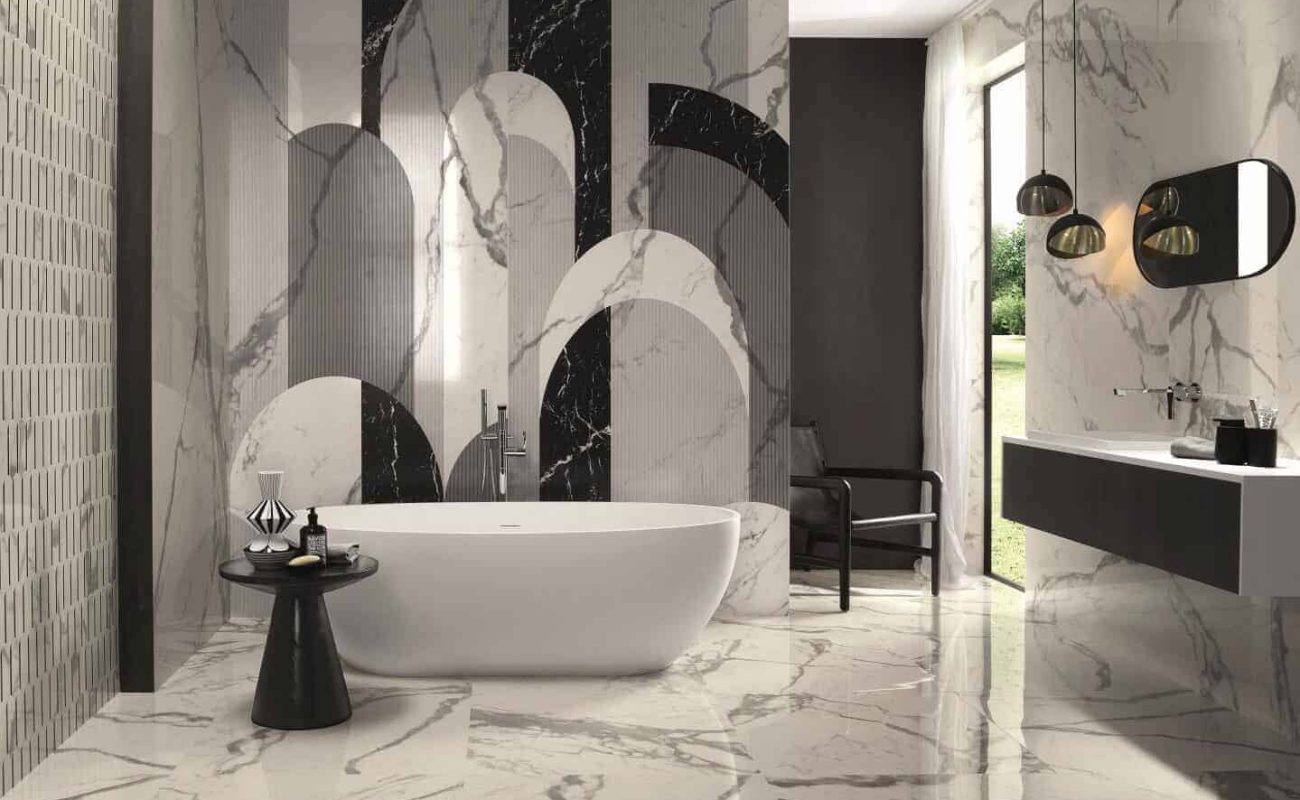 Baie cu Faianta Rectificata Roma Gold Lux