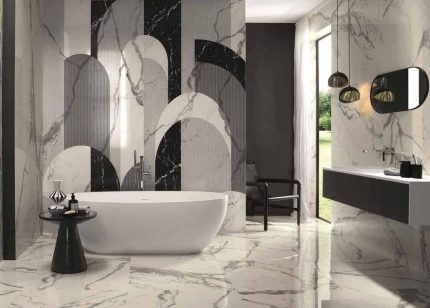 Baie cu Faianta Rectificata Roma Gold Lux