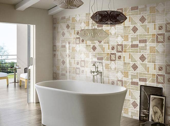 Baie cu Faianta Decorata Lipari