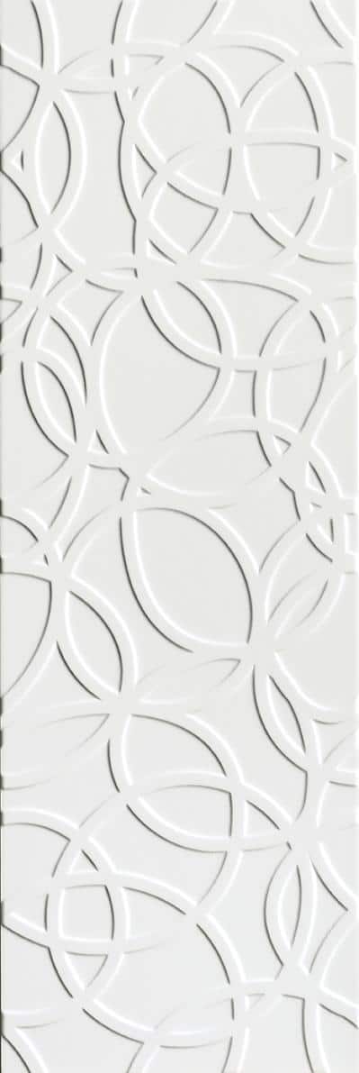 Decor_Faianta_Lipari_Cerchio_Alb_33x100cm