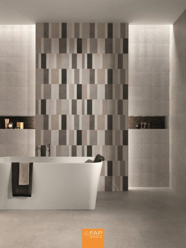 Baie cu Faianta Nux Gri 25x75 cm