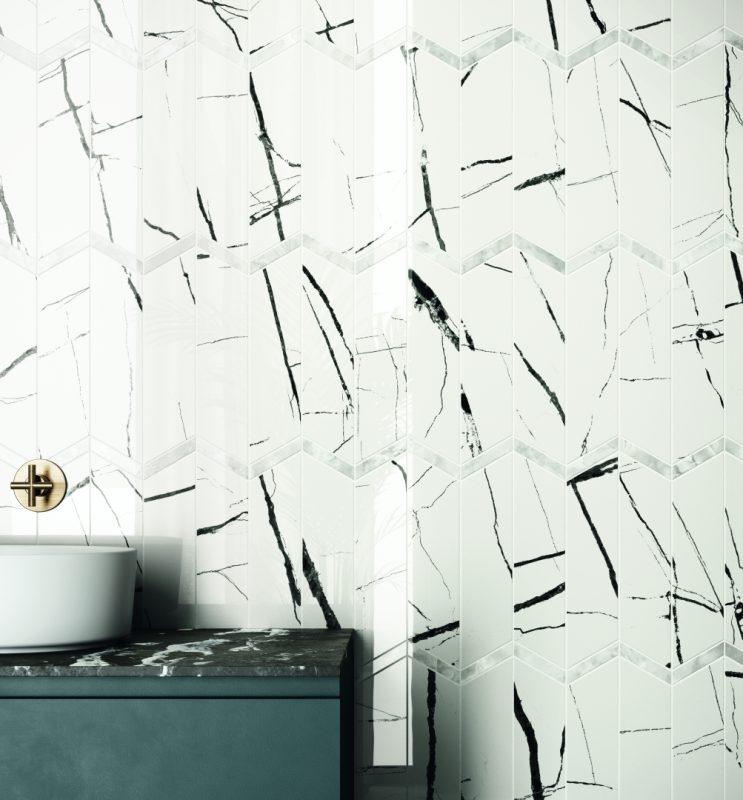 Gresie tip Marmura Extra Marble Amenajare Baie