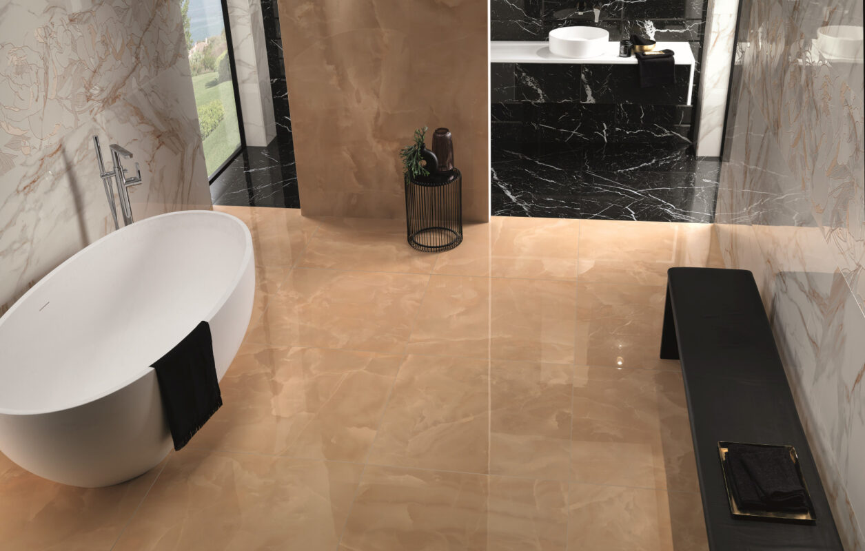 Baie cu Faianta Lux tip Onix Roma Gold