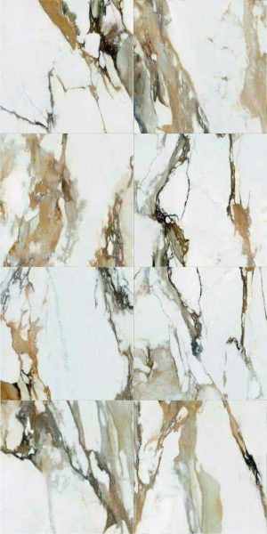 Pardoseala Baie cu Gresie tip Marmura Alba Oro - imagine 2