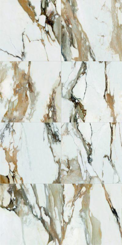 Pardoseala Baie cu Gresie tip Marmura Alba Oro