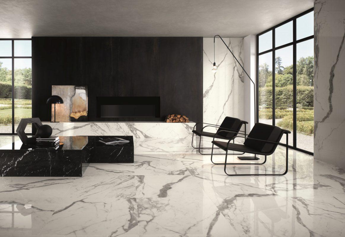 Gresie tip Marmura Lucioasa Placi Mari Roma Gold