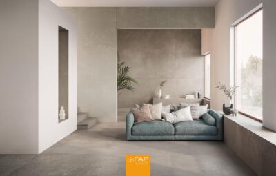 Living cu gresie portelanata Fap Summer crepuscolo sciara vento