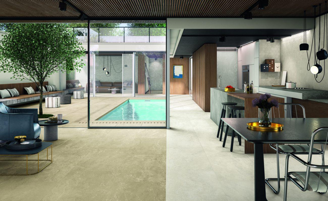 Gresie Portelanata Thermae Amenajare Living Modern