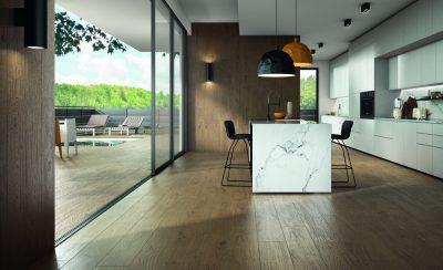 Bucătărie cu gresie tip parchet Artwood