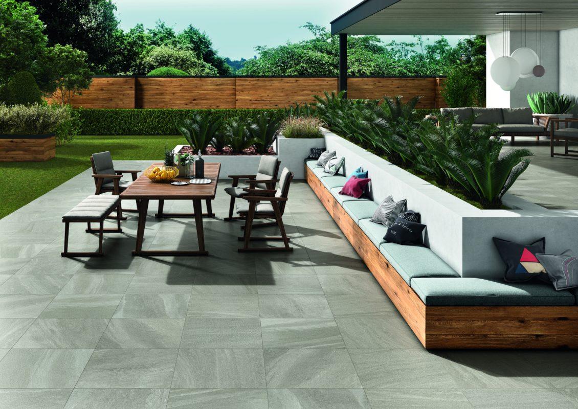 Terasa cu Gresie Portelanata Stone C 60x60x2cm