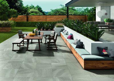 Terasa cu Gresie Portelanata Stone C 60x60 grosime 2cm