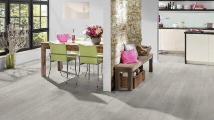 Parchet vinil LVT C03 Oak Goteburg amenajare bucatarie moderna open space