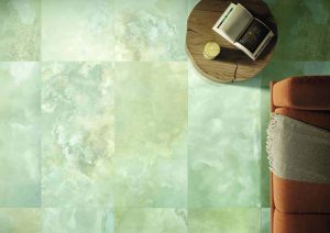 Living cu Gresie Portelanata tip Onix Verde - imagine 2