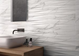 Baie Moderna cu Faianta Lucioasa tip marmura Purity Statuario - imagine 2