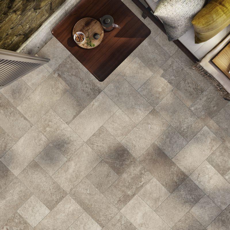 Terasa cu Gresie Portelanata Walk mix