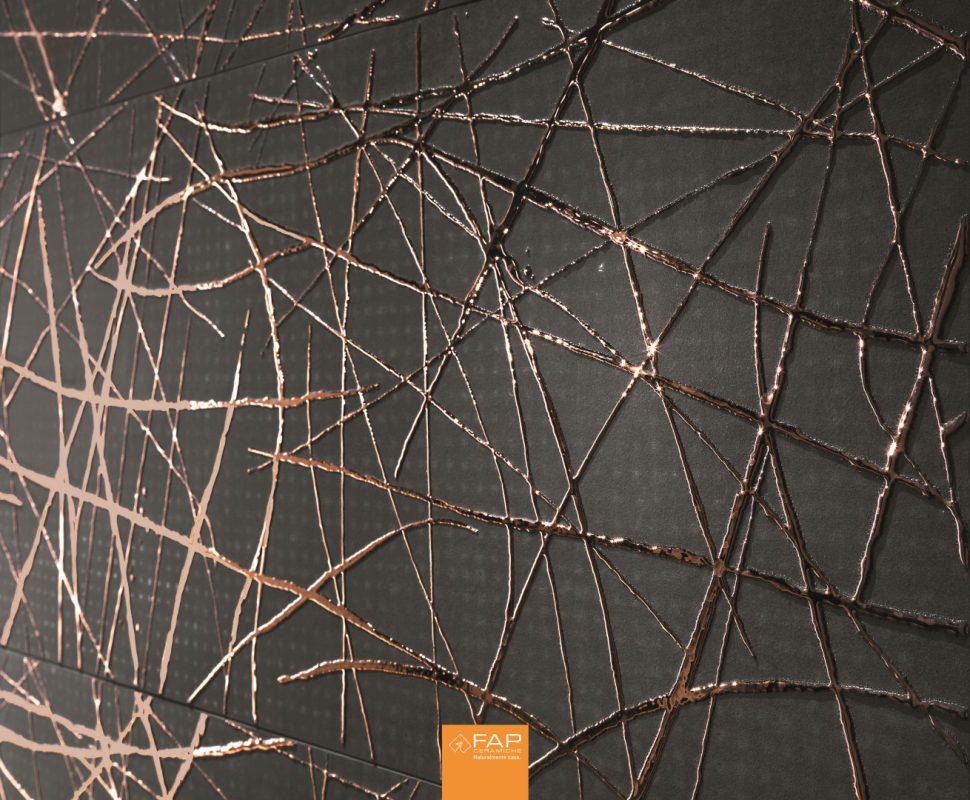 Baie Moderna cu Gresie Decorata Metal Rooy