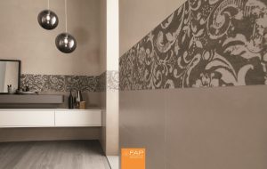 Baie Mare cu Faianta si Decor Colornow Tortora - imagine 2