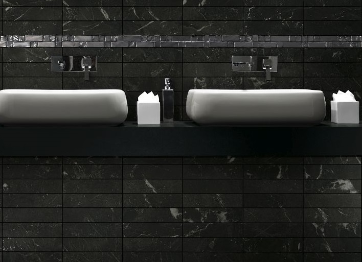 Baie cu Faianta Neagra Roma Atelier