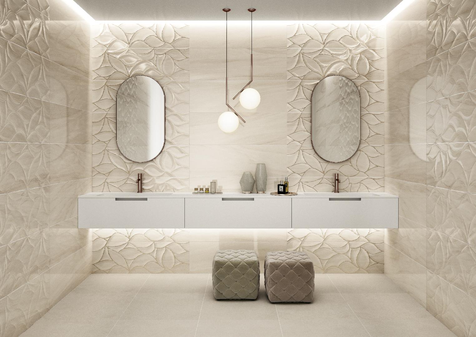 Baie Moderna cu Faianta Lucioasa 3D Castle - imagine 1