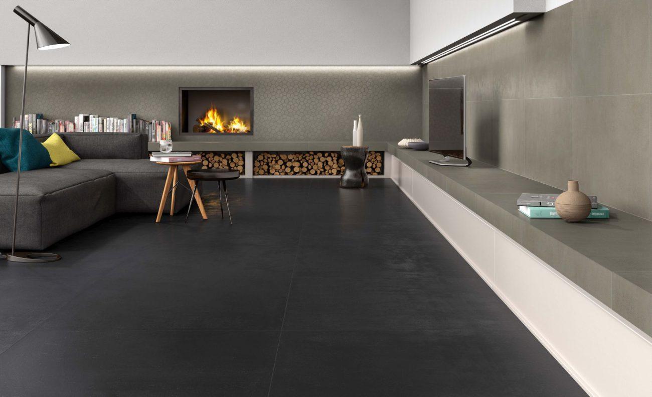 Gresie Portelanata Neagra Paris Living