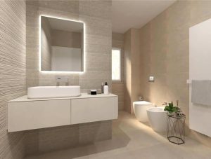 Baie Moderna cu Faianta Rectificata Desert Fap Italia - imagine 2