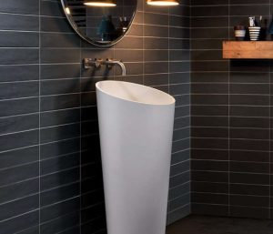 Baie cu Gresie Neagra placa mica 7,5x30 cm Boston - imagine 2