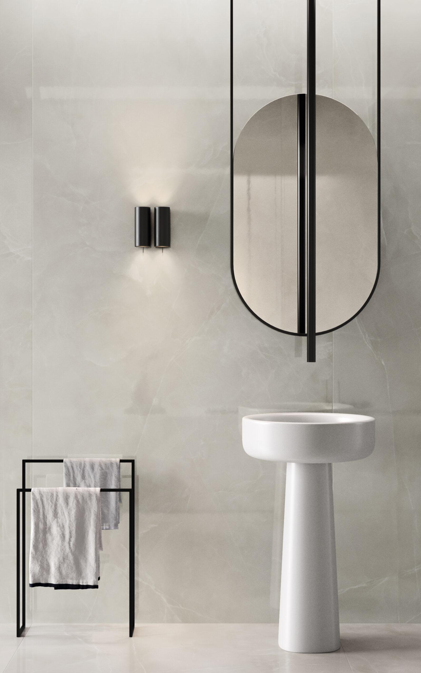 Lastre Ceramice 6 mm Purity Onyx Pearl - imagine 2