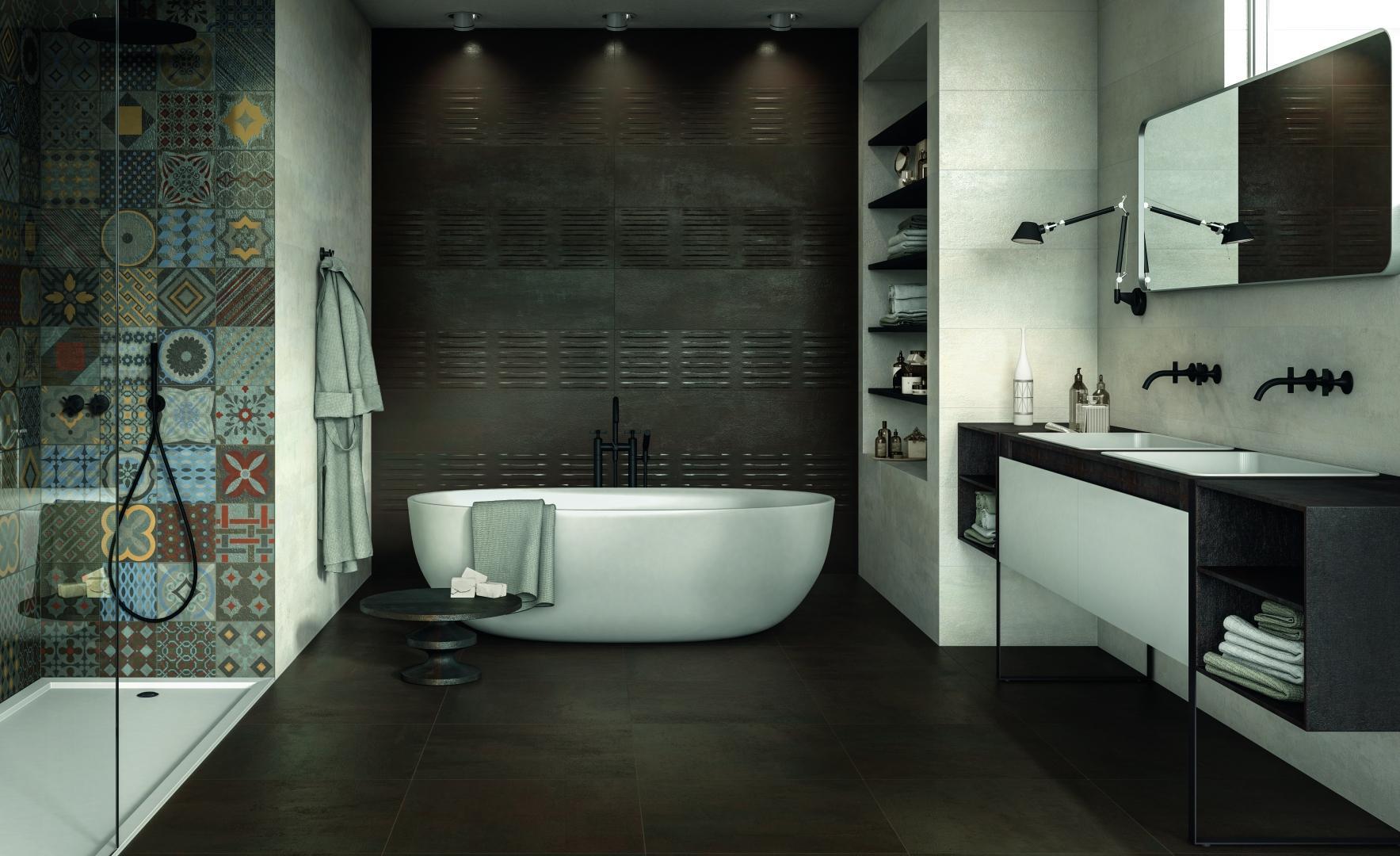 Baie cu Gresie aspect Metal Forge - imagine 1