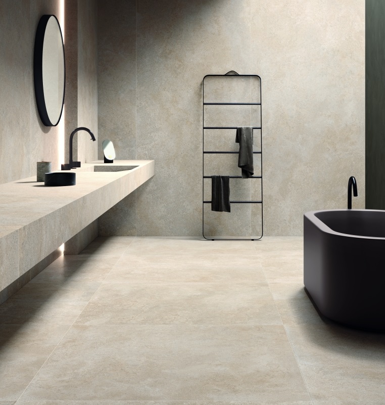 Baie cu Gresie Portelanata tip Piatra Brystone