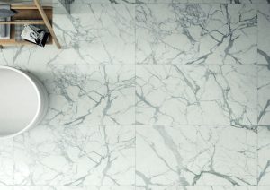 Baie cu Gresie Tip Marmura Calacatta E. Lux - imagine 2