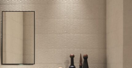 Faianta rectificata 3D FAP lumina stone amenajare baie moderna