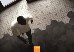 Gresie Decorata Hexagon Firenze Amenajare Dus - imagine 2