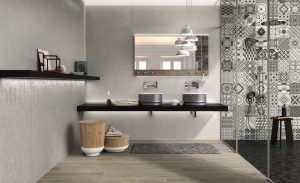 Faianta Baie Decorata si Gresie tip Parchet