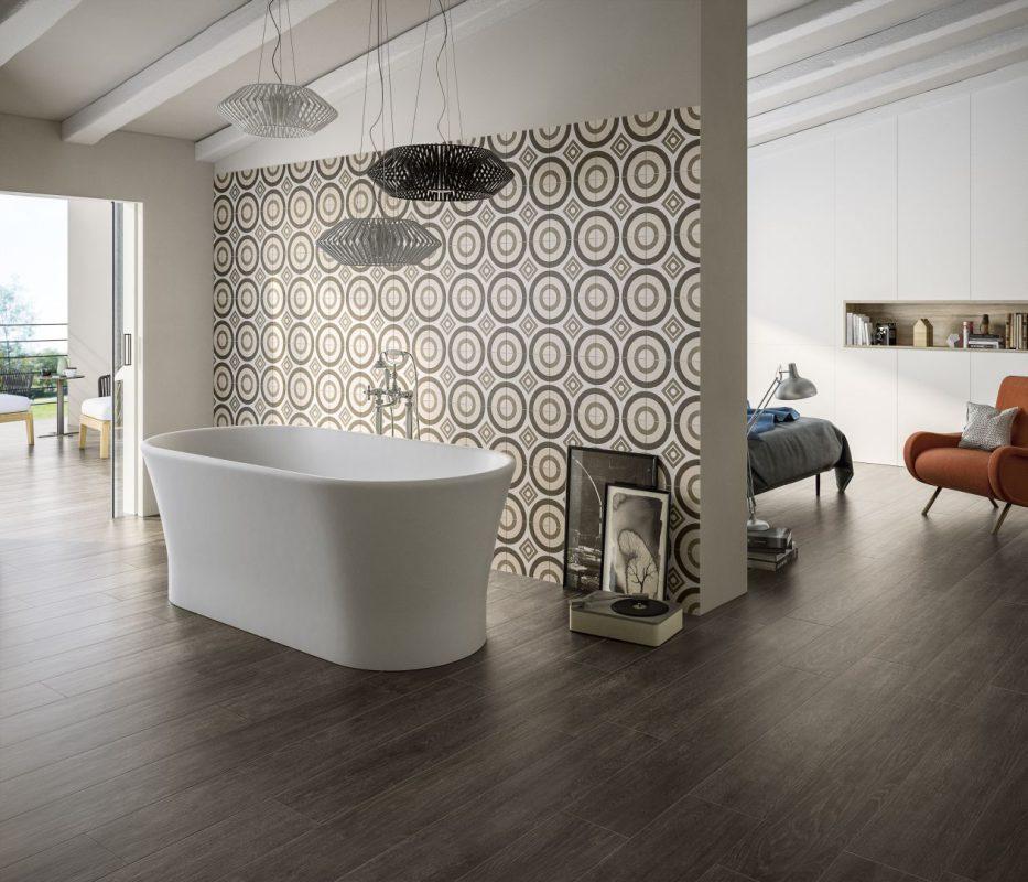 Gresie Portelanata tip Parchet Baie Mare cu Cada