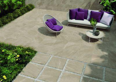 Gresie portelanata Terasa exterior Chorus Beige 60x60x2 cm Keope