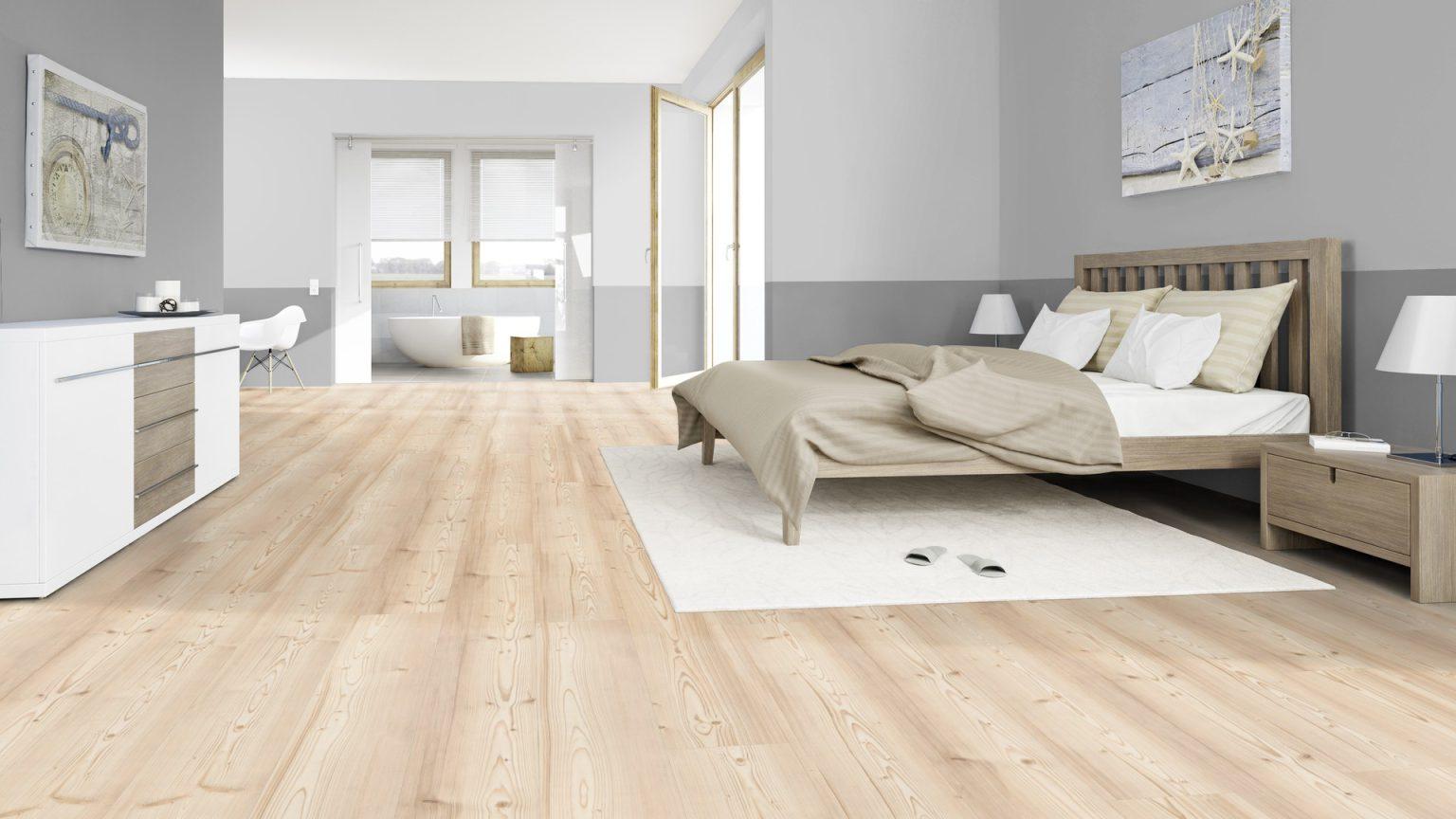 Pardoseala dormitor cu Parchet LVT Pine Bergen D15
